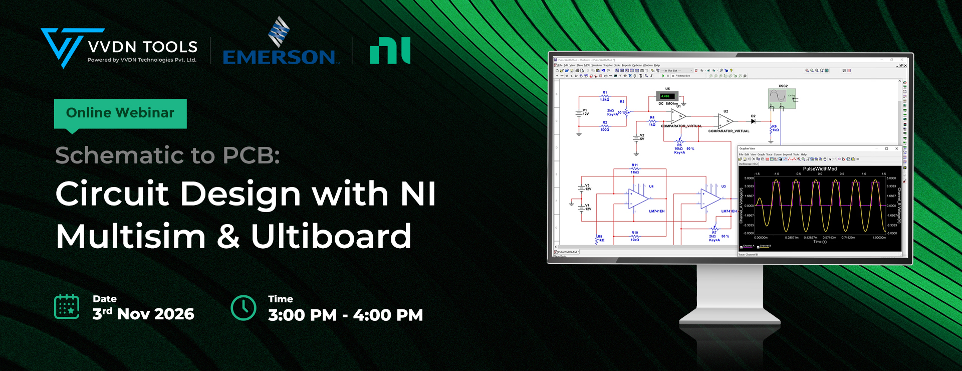 Schematic to Prototype PCB: Accelerating Electronic Circuit Design, simulator to  PCB with NI Multisim & Ultiboard